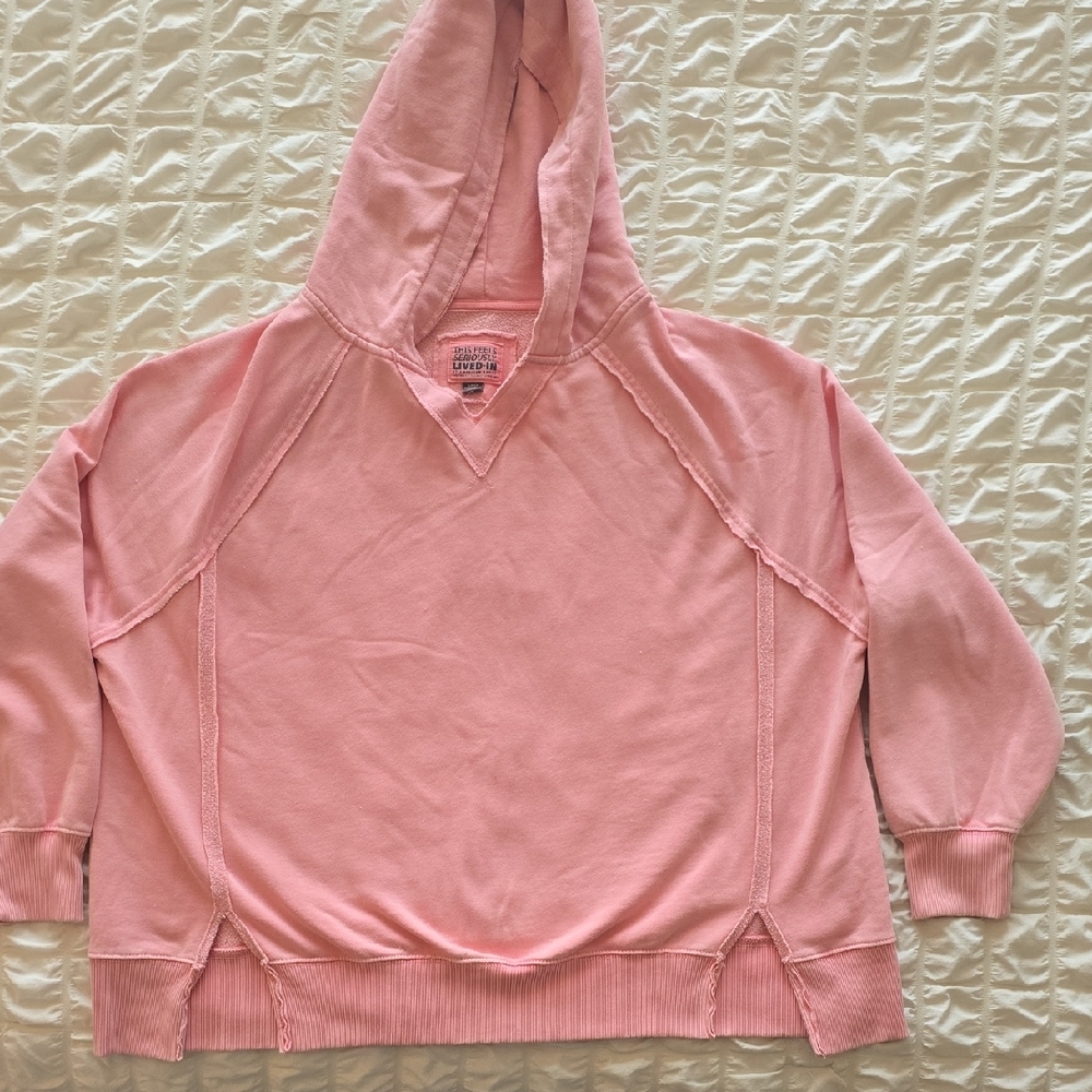 American Eagle Outfitters Coral Fleece Hoodie